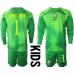 Billige Brasilien Alisson Becker #1 Målmand Børnetøj Udebanetrøje til baby VM 2022 Langærmet (+ korte bukser)
